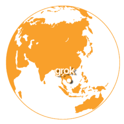 world map with Vietnam office highlighted
