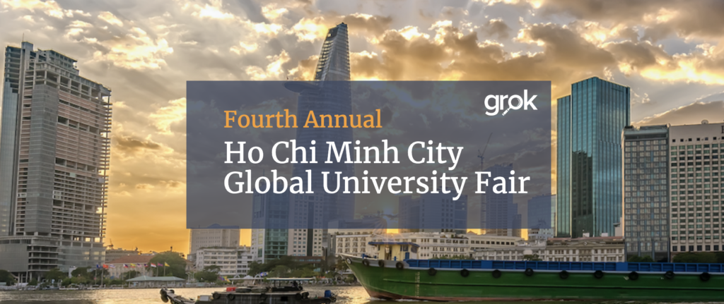 ho chi minh city global university fair banner
